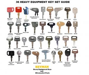 Keys Forklift Key Set Yale Cat Clark Komatsu Toyota Doosan Nissan